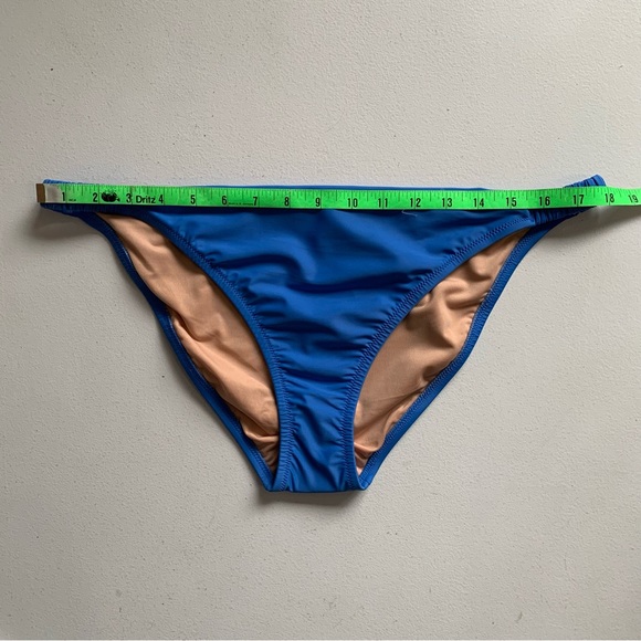 J Crew Scrunchie Strap Bikini Bottom Size XL Full Coverage Sail Blue NWT - Picture 11 of 14